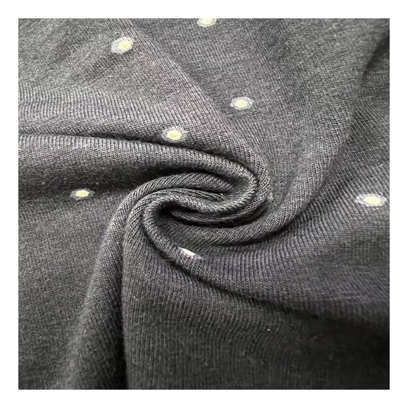 Eco-friendly 68% Bamboo 27%cotton 5% Spandex printed Knitted Organic Bamboo Fabric for Clothing