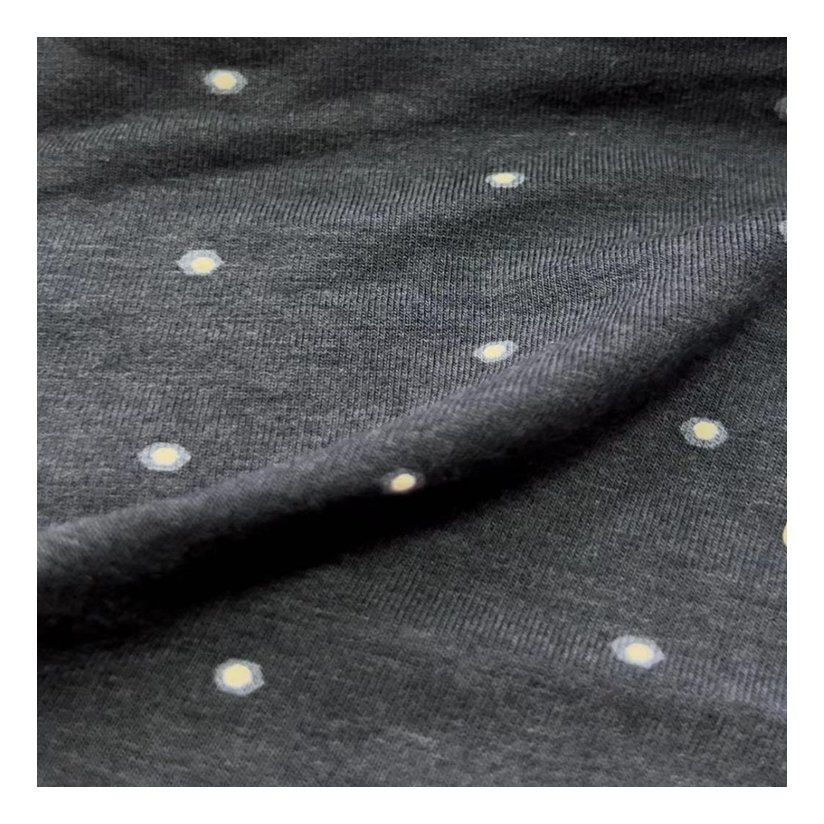 Eco-friendly 68% Bamboo 27%cotton 5% Spandex printed Knitted Organic Bamboo Fabric for Clothing