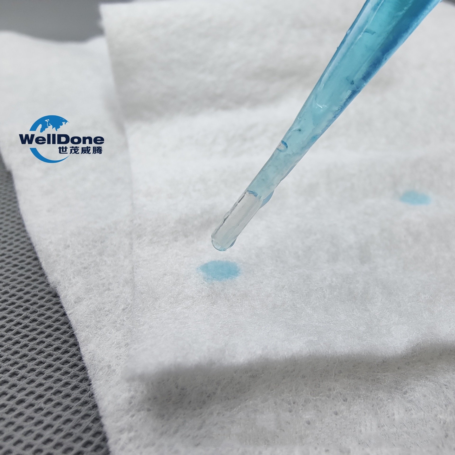 WELLDONE Bamboo fiber Degradable Non-woven fabric Water Absorption Rate Is Fast Baby Diaper Sanitary Napkin Material