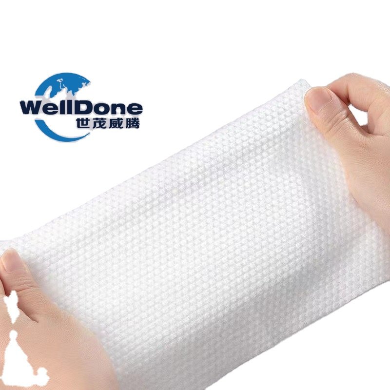 WELLDONE Bamboo fiber Degradable Non-woven fabric Water Absorption Rate Is Fast Baby Diaper Sanitary Napkin Material