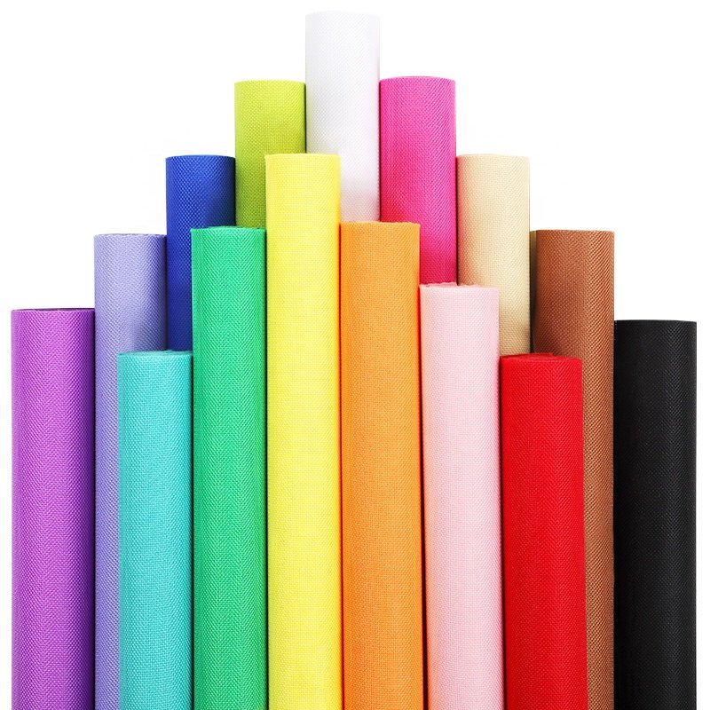 By Yard Colorful Waterproof 600d Polyester Oxford Pvc Coated Fabric For Bags Handbags Shoulder Garment