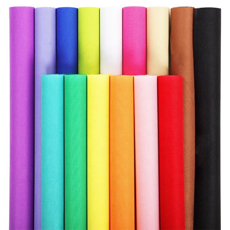By Yard Colorful Waterproof 600d Polyester Oxford Pvc Coated Fabric For Bags Handbags Shoulder Garment
