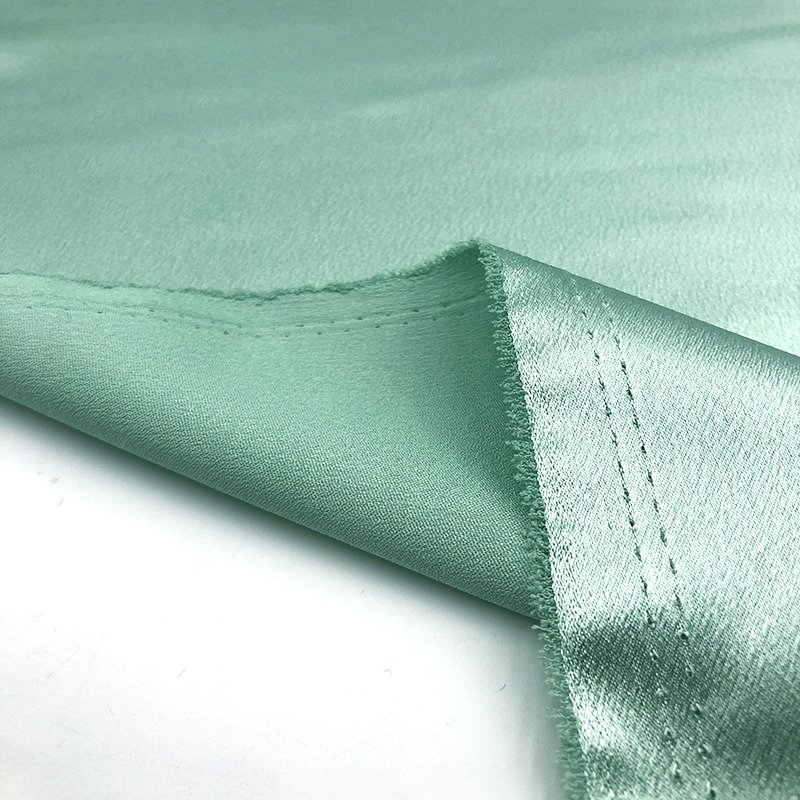 Cheaper Thickened Crystal Satin Fabric 100% Polyester Fabric 170gsm for dress