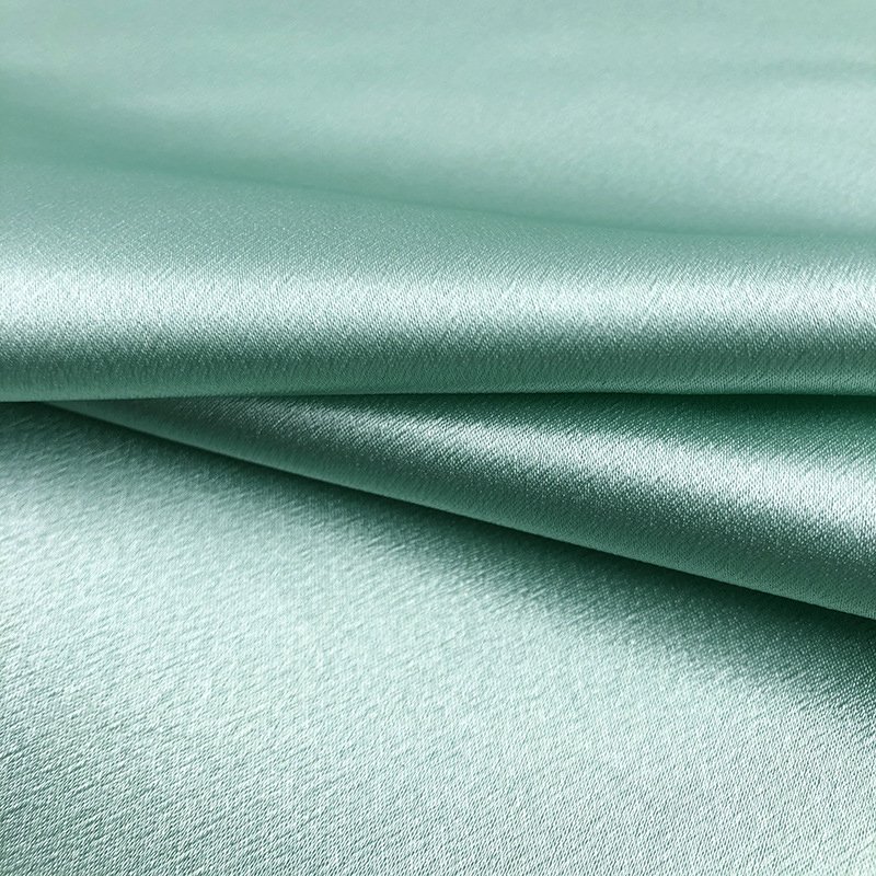 Cheaper Thickened Crystal Satin Fabric 100% Polyester Fabric 170gsm for dress