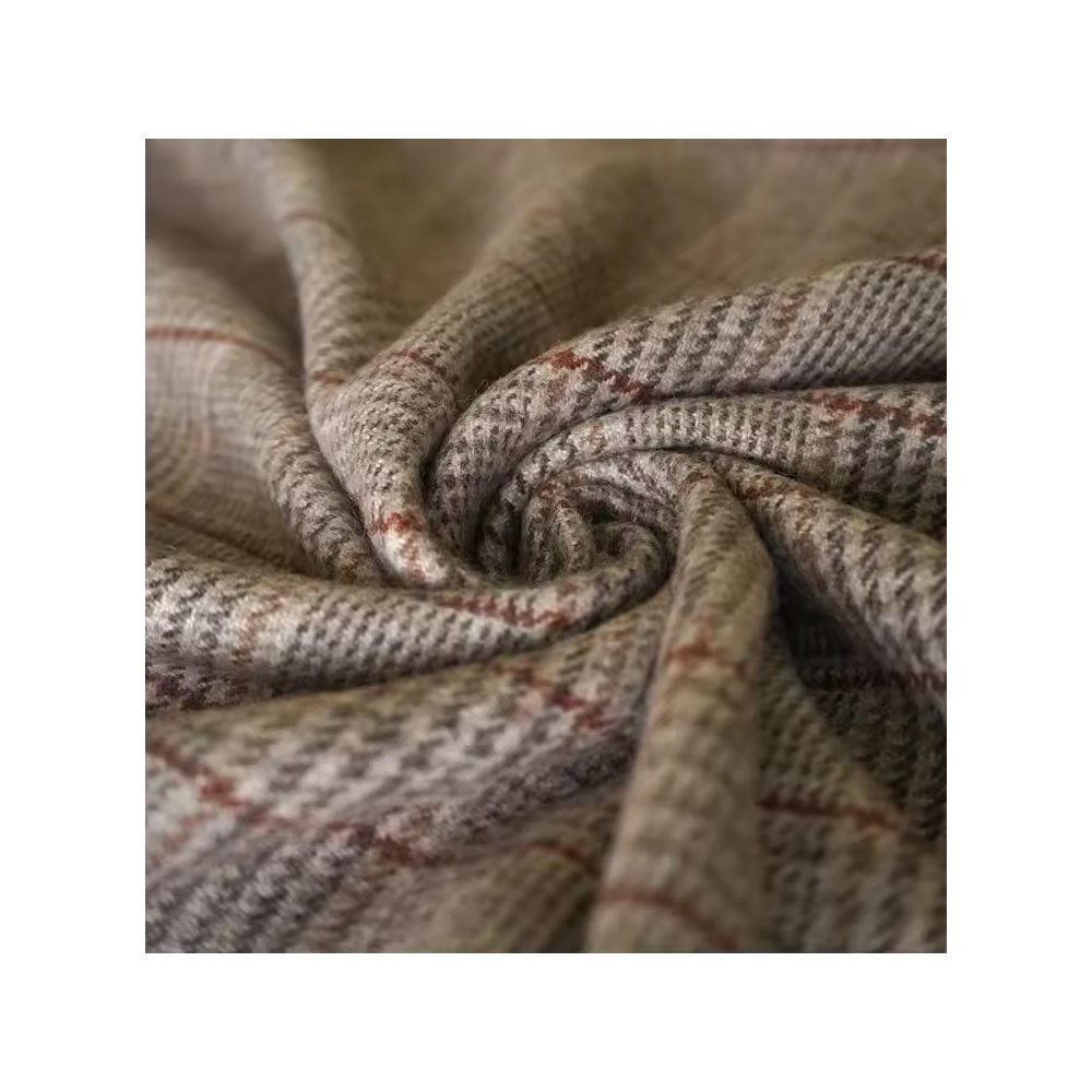 Timeless Elegance Classic Heritage Traditional Wool Textured Woven Handwoven Tweed Fabrics For Jacket From Indian Seller