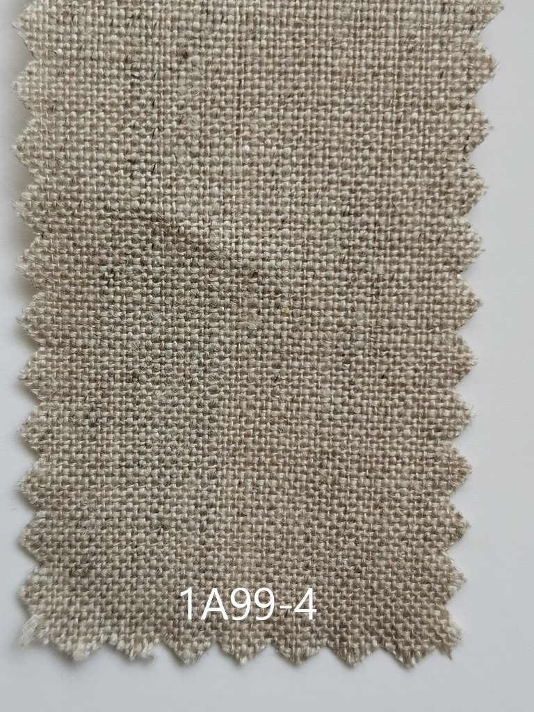 100% linen plain dyed 180gsm fabric flax fiber color sustainable thicker cloth 1A99