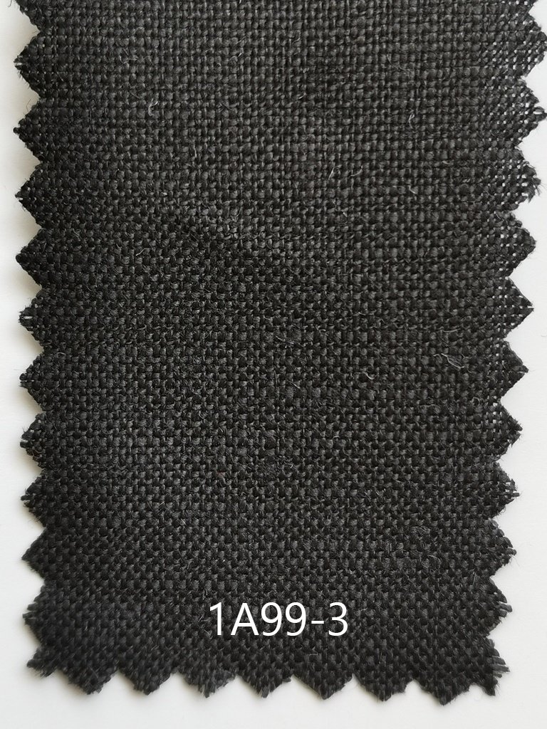 100% linen plain dyed 180gsm fabric flax fiber color sustainable thicker cloth 1A99
