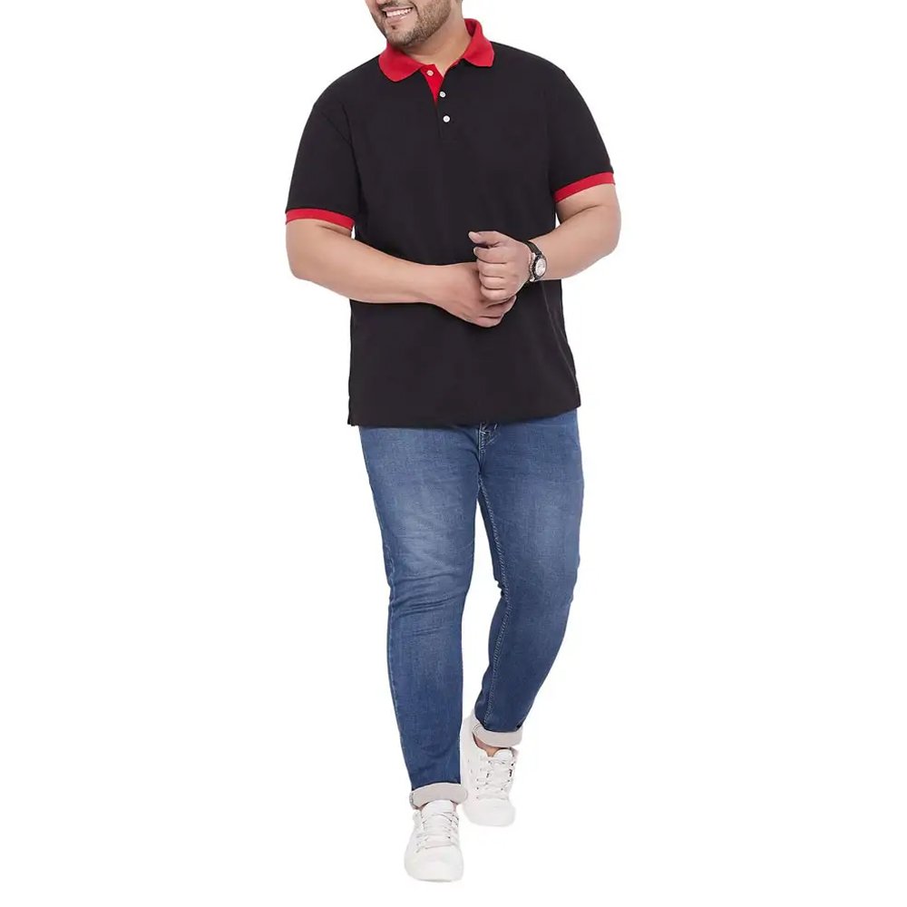 Men's High-End Polo Collar Short Sleeve T-Shirt Breathable Jersey Versatile Loose Fit Wholesale Supply Spring Autumn Plus Size