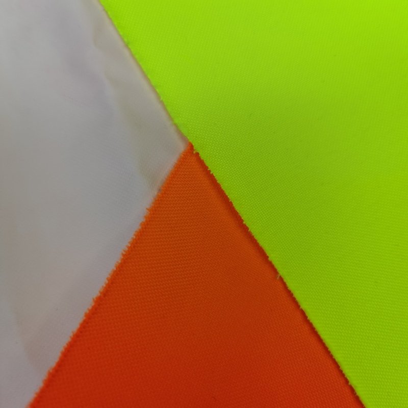 100% polyester water resistant tear resistant oxford PU coated fluorescent fabric for high visibility outdoor workwear