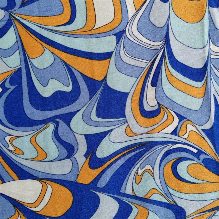Plain And Patterns Fabric 4 Way Stretch Viscose/Polyester Fabric Printed For Girl And Women Dress