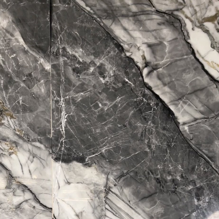 9mm High Gloss Bamboo Fiber Marble Look Wallboard Easy Installing Background Wall Sheet PVC Laminated WPC Integrated Panels