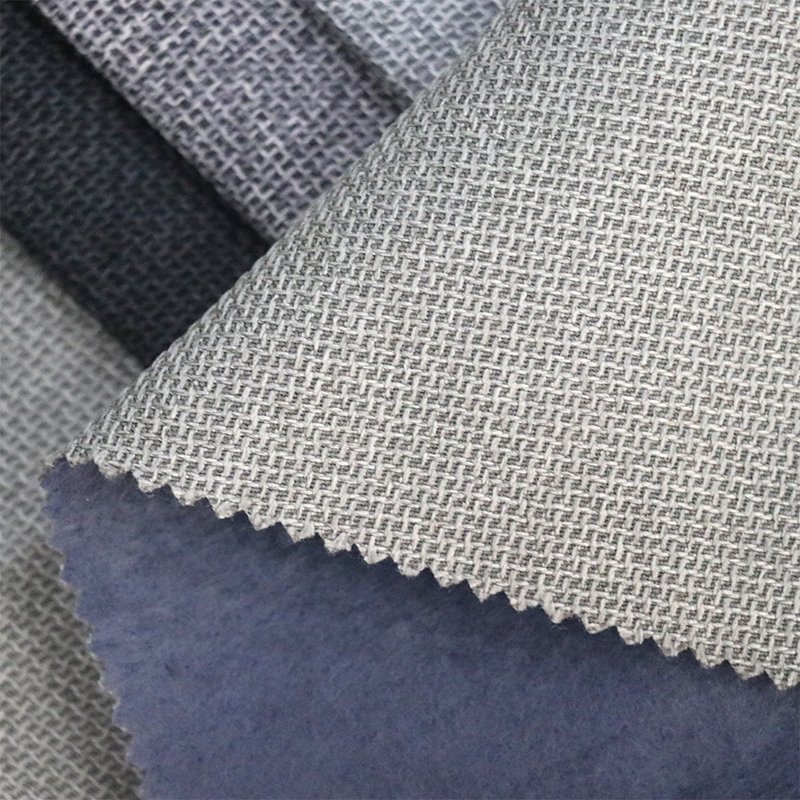 2478 Middle East Easy Clean with Backing 100% Polyester Waterproof Oilproof Material Faux Upholstery Linen Fabrics for Sofa