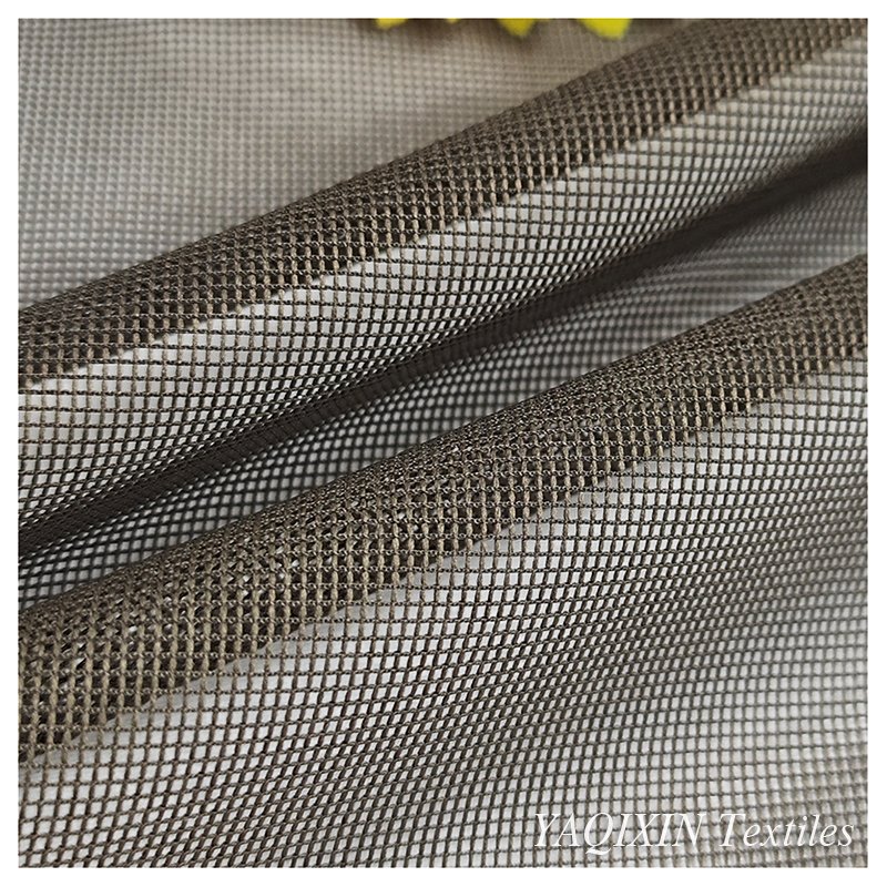 100D 90gsm 1.6 m Warp Knitted Rhombus Mesh Tulle Fabric 100 Polyester Material Mosquito Net Fabric Roll Supplier
