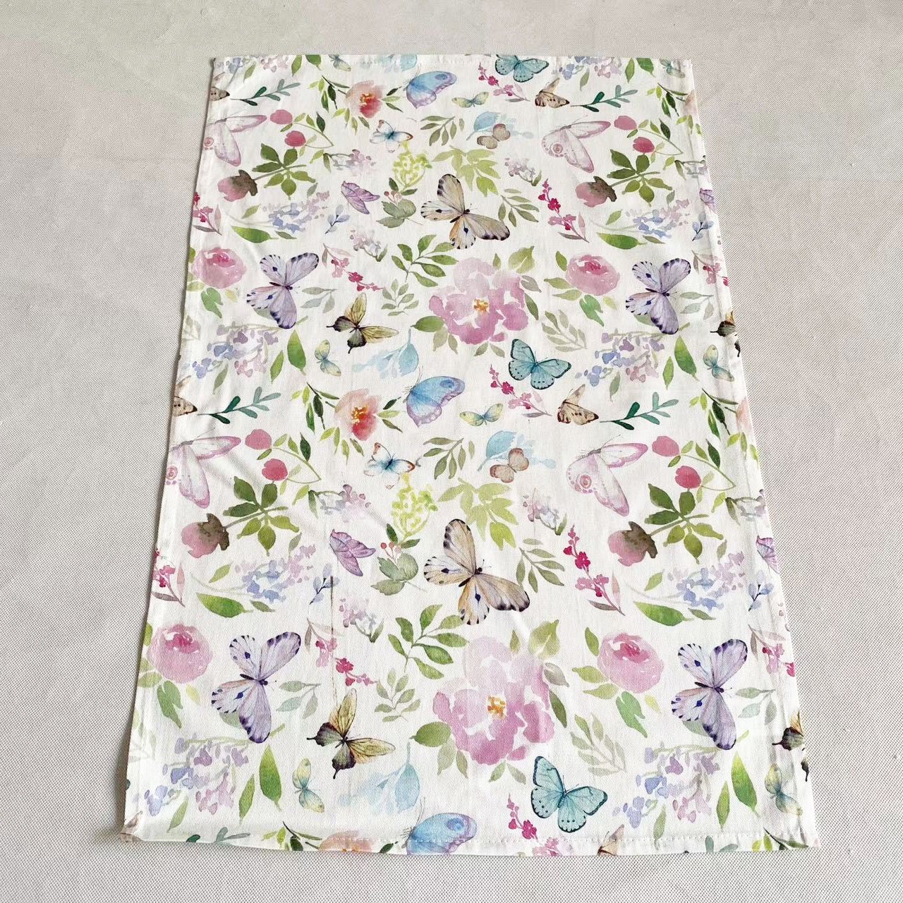 Custom 100% Cotton Flour Sack Cleaning Kitchen Dish Towel Digital Print Design Cotton linen Soft Custom Tea Towels Cotton