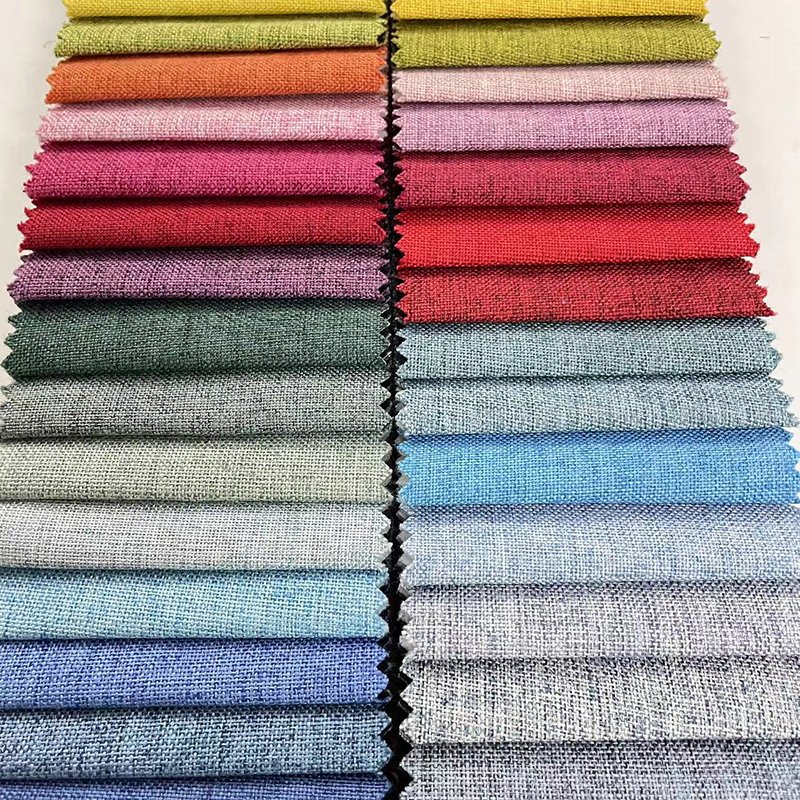 2024 linen fabric for upholstery print linen fabric yarn dyed fabric textile raw material
