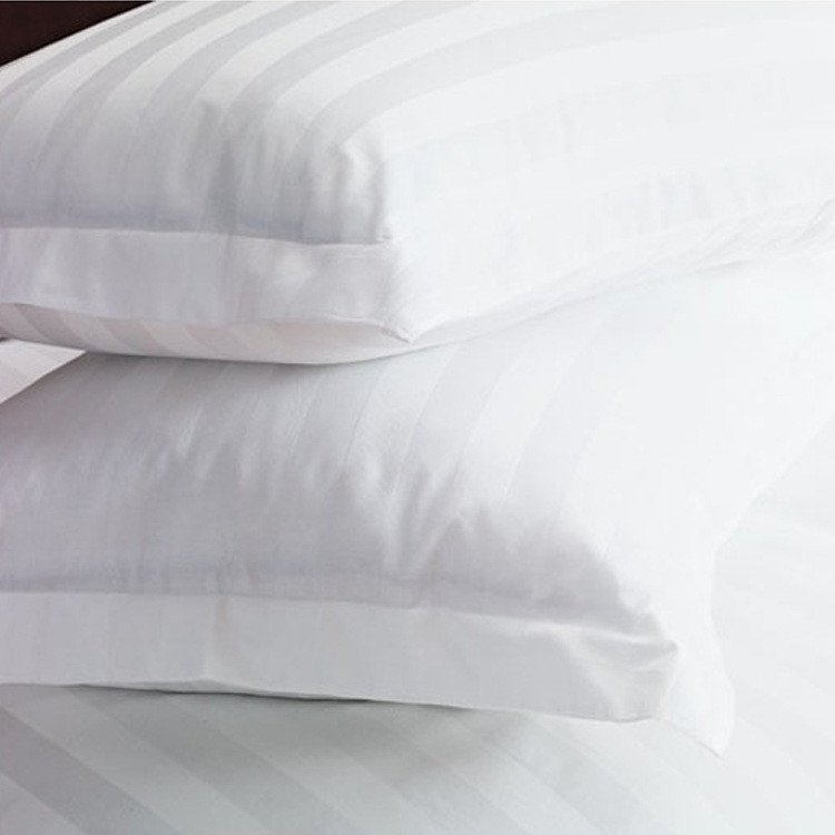 260Thread count 100%combed cotton dobby stripe plain dyed fabric for Hotel bedding linen