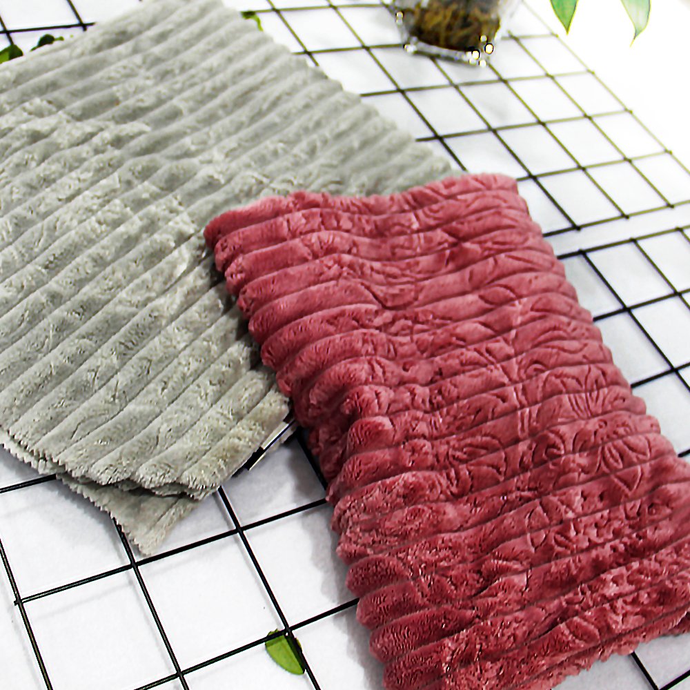 Custom Soft Skin Friendly 100% Polyester Striped Flannel Fabric for Pajamas Bathrobe Duvet Cover Bathrobe