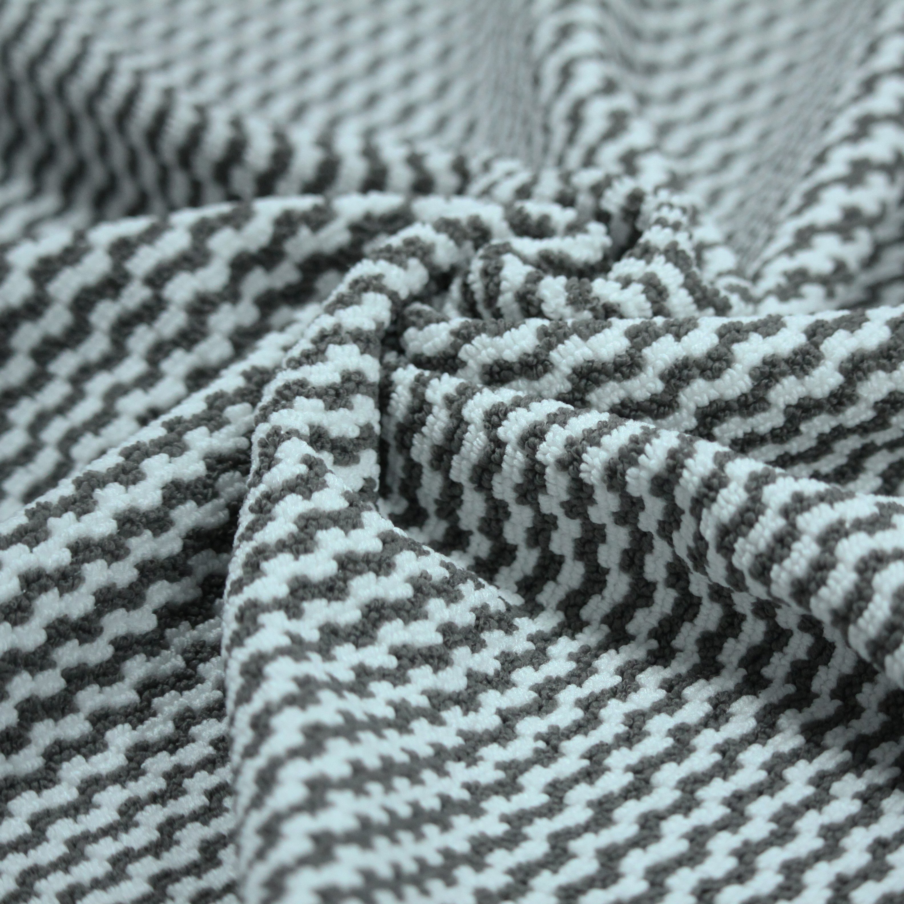 Sustainable microfiber and bamboo fabric Cantle terry cloth jacquard fabric products for home and kitchen