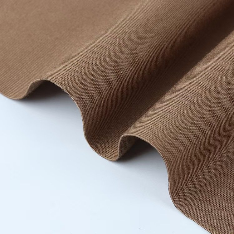 Custom Color Design 32s Stretch 92% Bamboo Fiber 8% Spandex Plain Single Jersey Fabrics for T-shirts