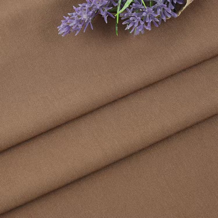 Custom Color Design 32s Stretch 92% Bamboo Fiber 8% Spandex Plain Single Jersey Fabrics for T-shirts