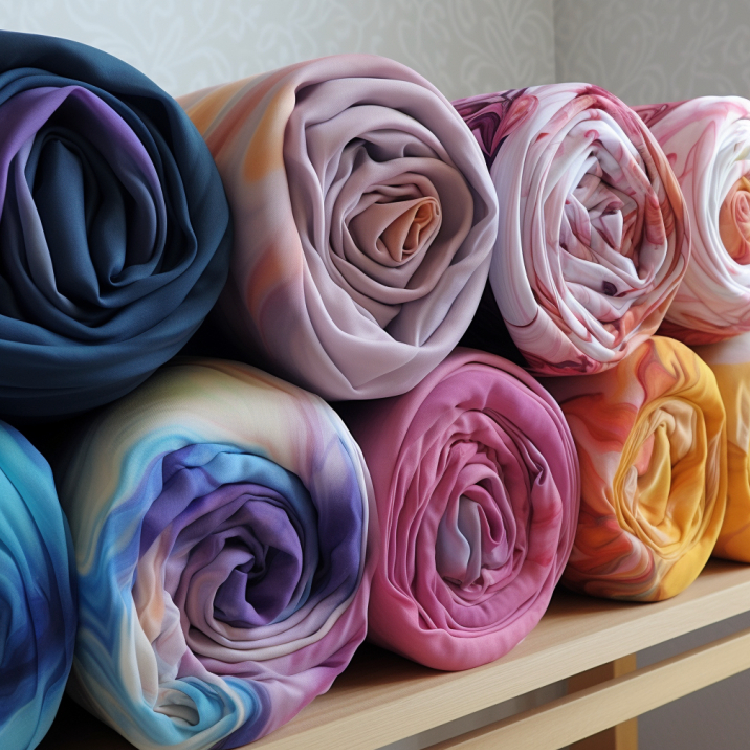 Custom Print Chiffon Fabric For Printed White Chiffon Dress