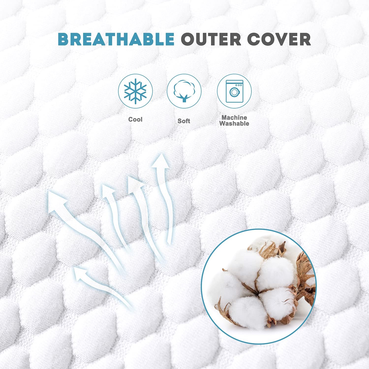 Hot Sleepers Bamboo Fabric Cervical Sleeping Shredded Cooling Memory Foam Pillow For Neck Pain