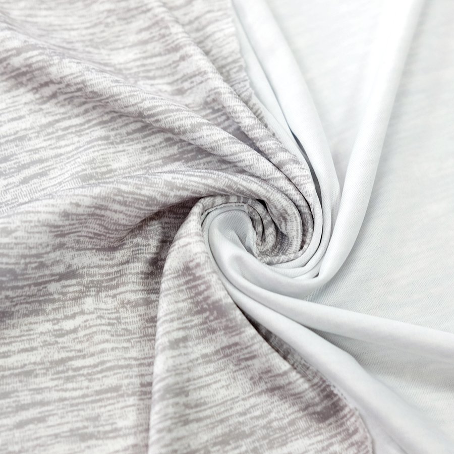 cloth fabrics wholesale sustainable 110gsm 100% recycle polyester knitted hot printed recycled interlock knit fabric