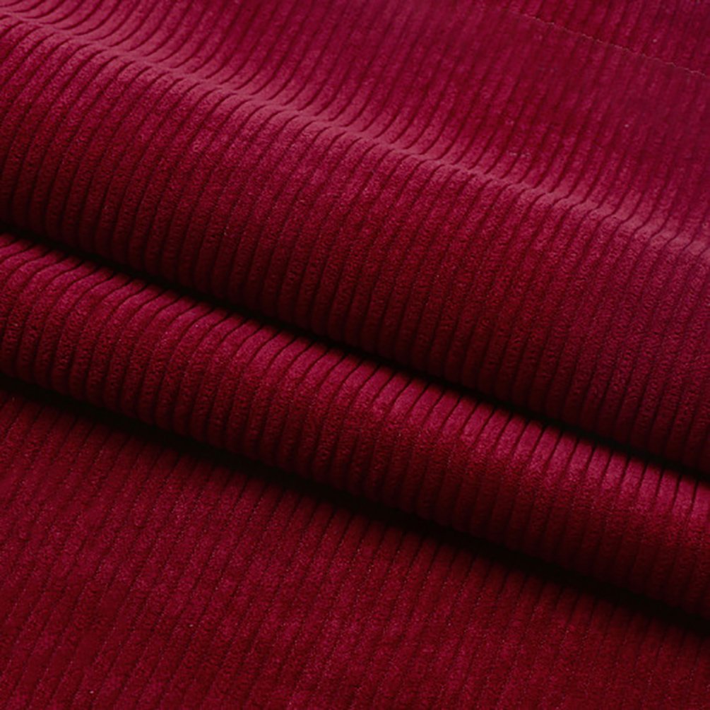 Good quality Soft Touch 100% polyester 8 wales corduroy fabric for garment trousers and dress coat apparel factory