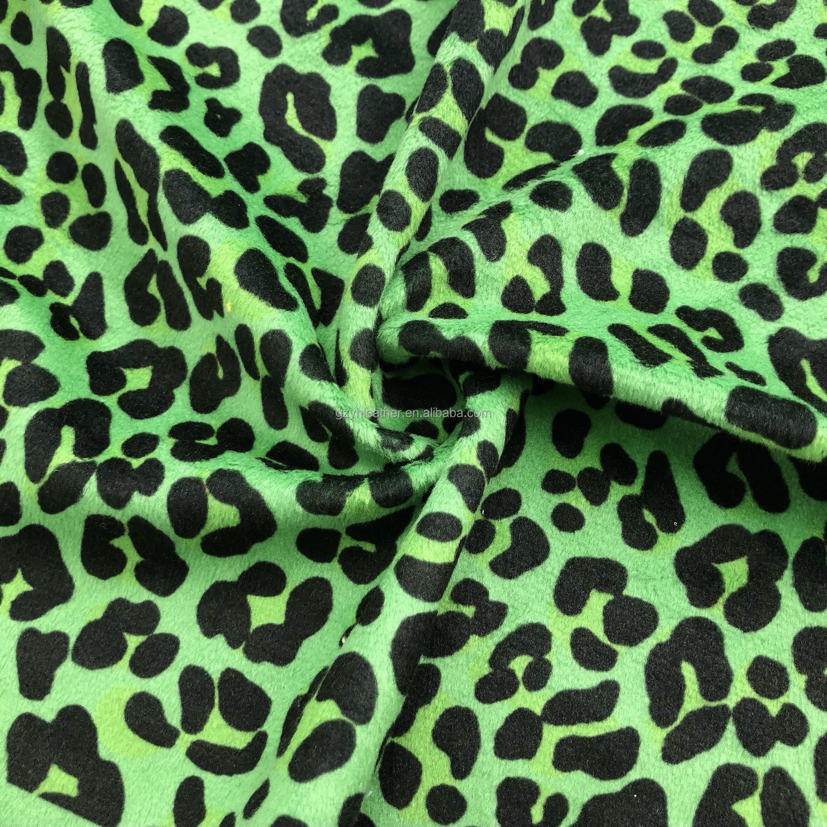 FA877 100 Polyester two way stretch Brushed animal zebra leopard print velvet fabric for bags shoes toy costume