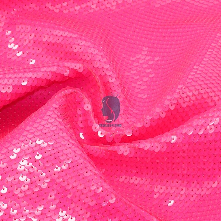 Direct Factory High Quality stretch lace embroidery customized sequin fabric for wedding dress