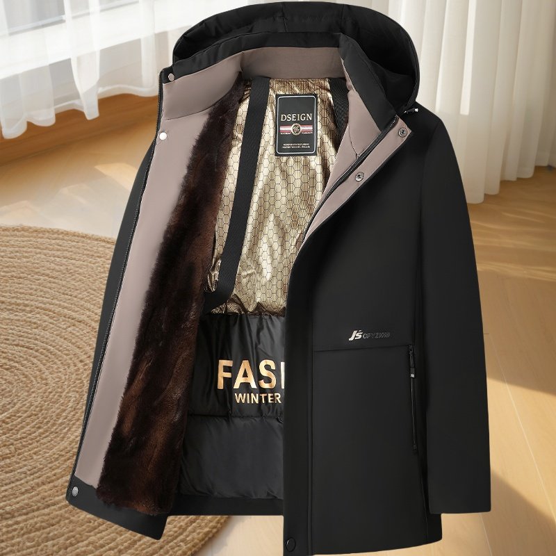 Wholesale Men's Casual Safari Jacket Winter Windbreaker with Warm down and Zipper Closure Summer Cotton Filled Mountain Style