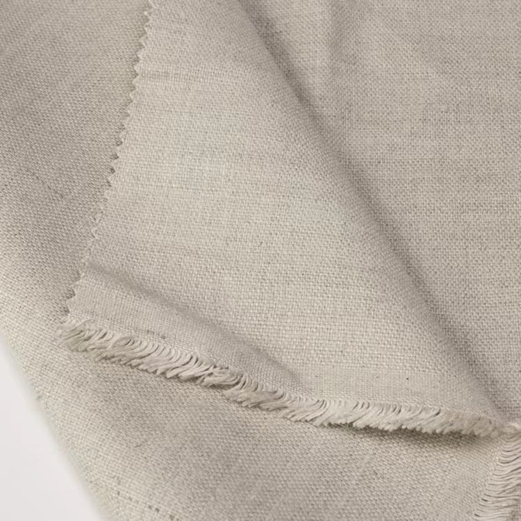 Manufacturer supply high quality 360gsm eco-friendly natural color 100% pure linen fabric for pillow case