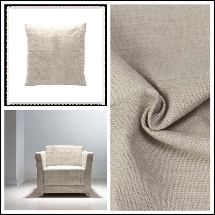 Manufacturer supply high quality 360gsm eco-friendly natural color 100% pure linen fabric for pillow case