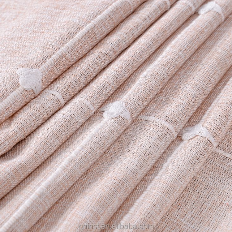 Good Quality Competitive Price Lace Fabric Embroidery Checkered Mattress Fabric Price
