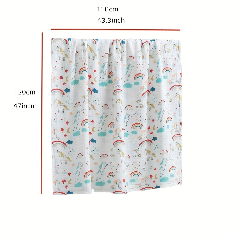 Custom Manufacturer Gauze Soft Skin beautiful swaddling blanket Newborn cotton baby wrap blanket