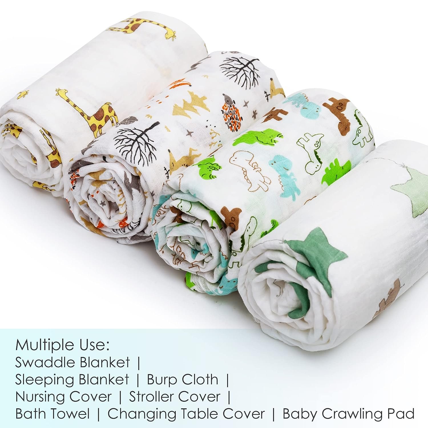 Custom Manufacturer Gauze Soft Skin beautiful swaddling blanket Newborn cotton baby wrap blanket