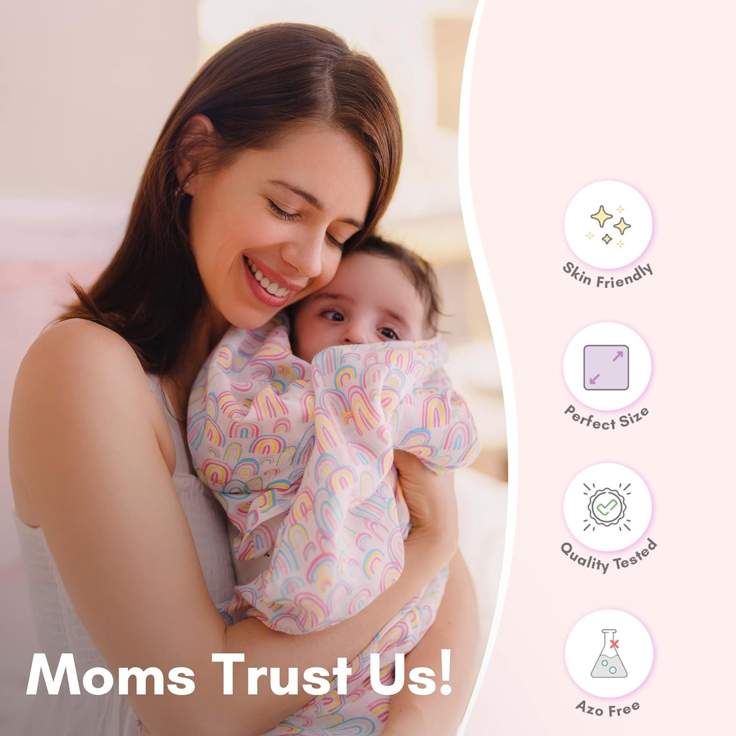 Custom Manufacturer Gauze Soft Skin beautiful swaddling blanket Newborn cotton baby wrap blanket