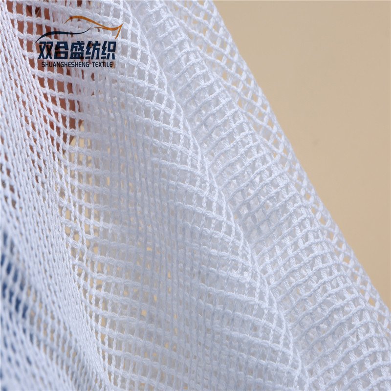 100% Organic Bamboo Fiber Mesh Cotton Fabric Eco-Friendly Bulk for Girls' Food Mesh Bags Underwear-GOTS Certified