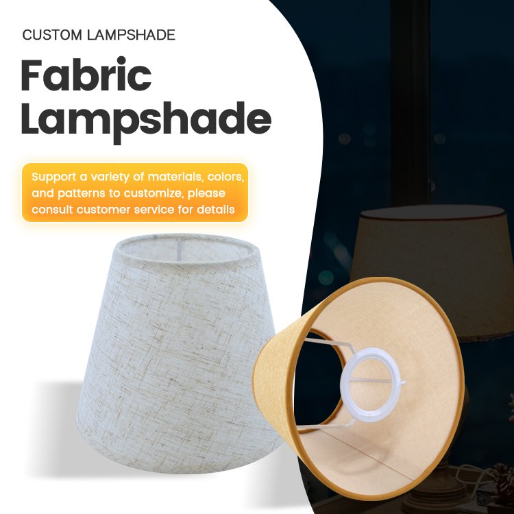Wholesale Cheap Table Lamp Floor Lamp Linen Material Conical Lampshade