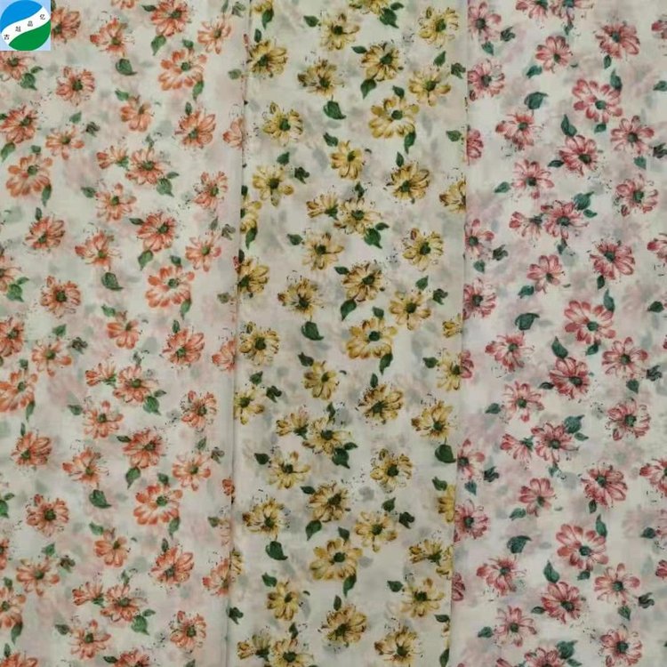 good selling 100% polyester fabric chiffon bead print fabric stock fabric hijab chiffon chiffon dress from zhejiang