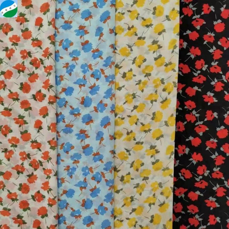 good selling 100% polyester fabric chiffon bead print fabric stock fabric hijab chiffon chiffon dress from zhejiang