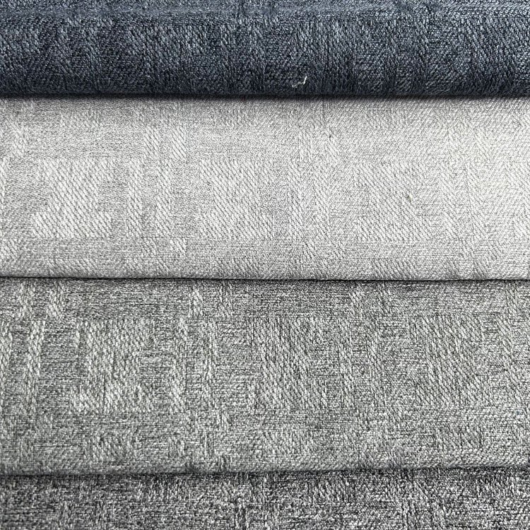 Home Textile 100 Polyester Textile Linen Sofa Fabric Linen Look Upholstery Fabric
