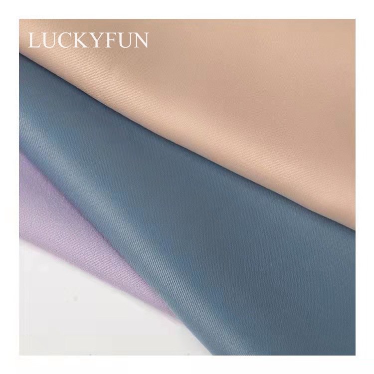 woven double satin spring/summer women's fashion Satin imitation acetate Polyester lining fabric