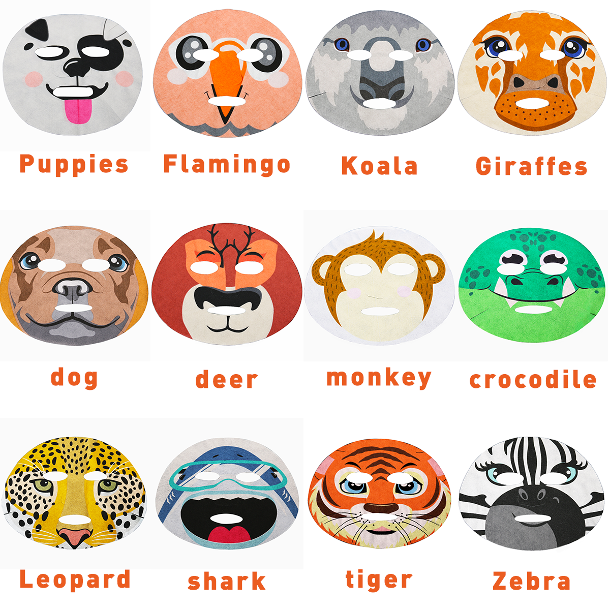 Zebra Printing Beauty Facial Mask Sheet Bamboo Fiber Mask Cloths