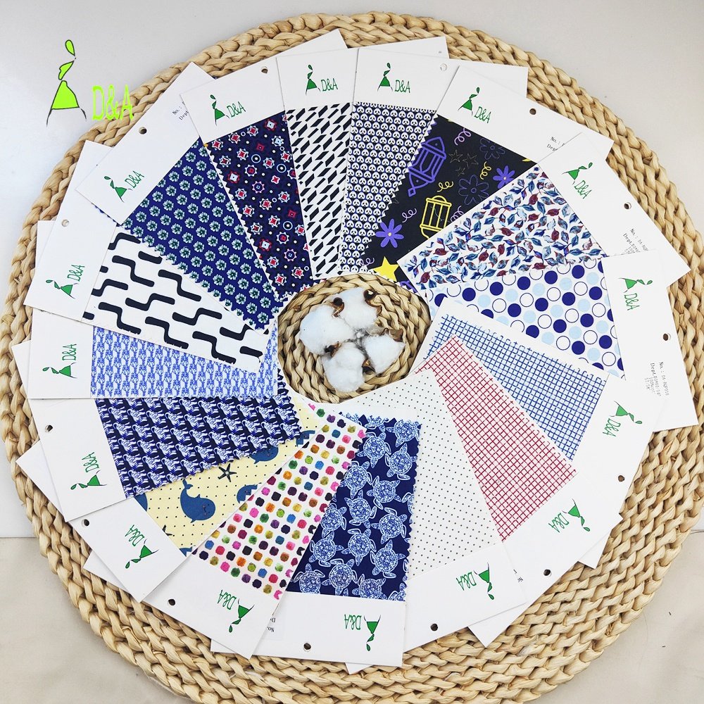 Dianan Free Sample Printed Cotton/ Linen Fabric For Garment