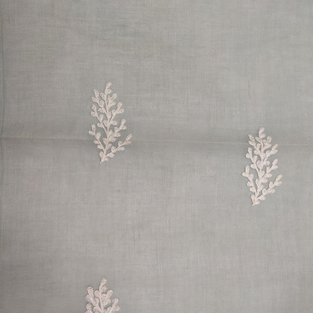 Towel embroidery imitates cotton and linen bottom luxurious style design embroidery curtain fabric