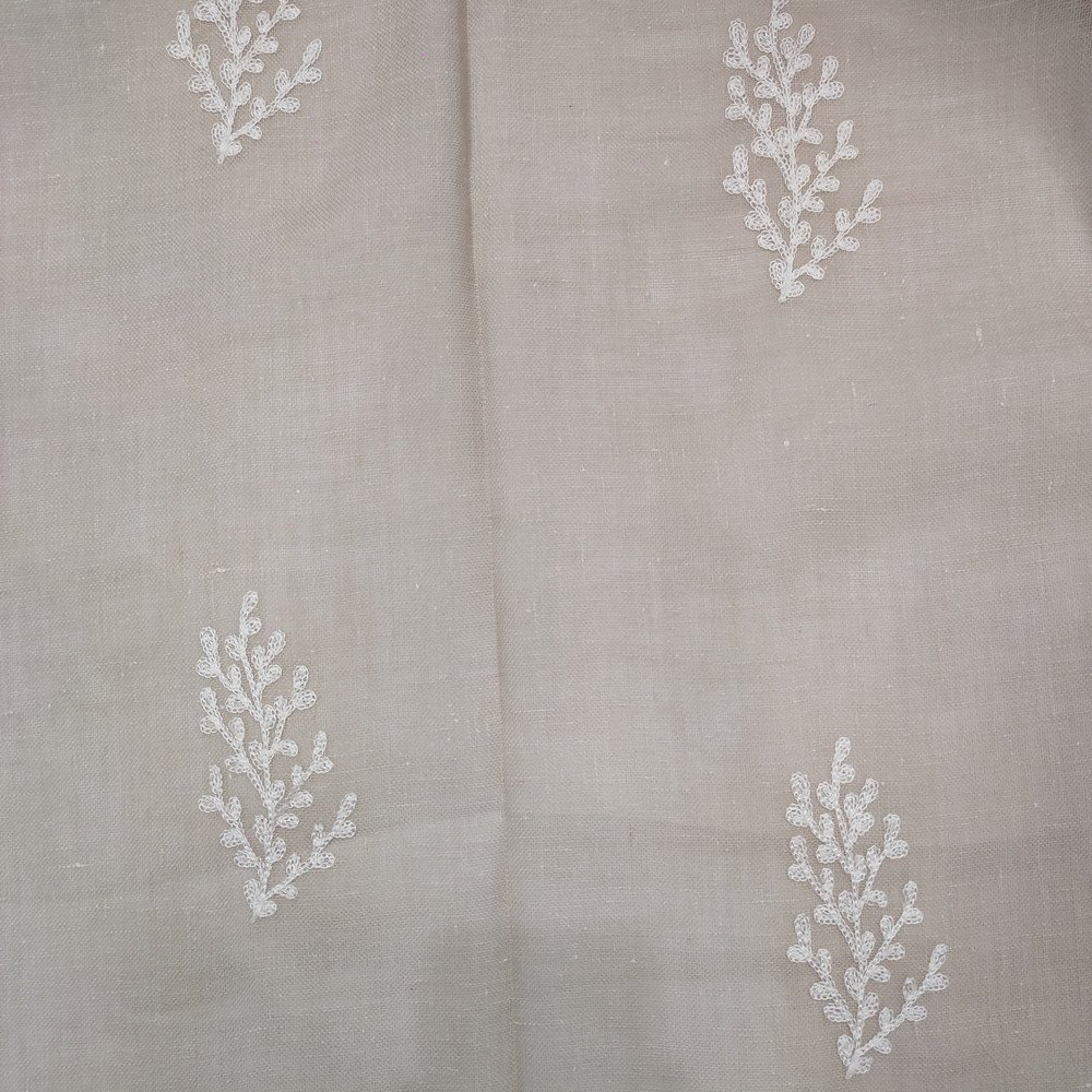 Towel embroidery imitates cotton and linen bottom luxurious style design embroidery curtain fabric