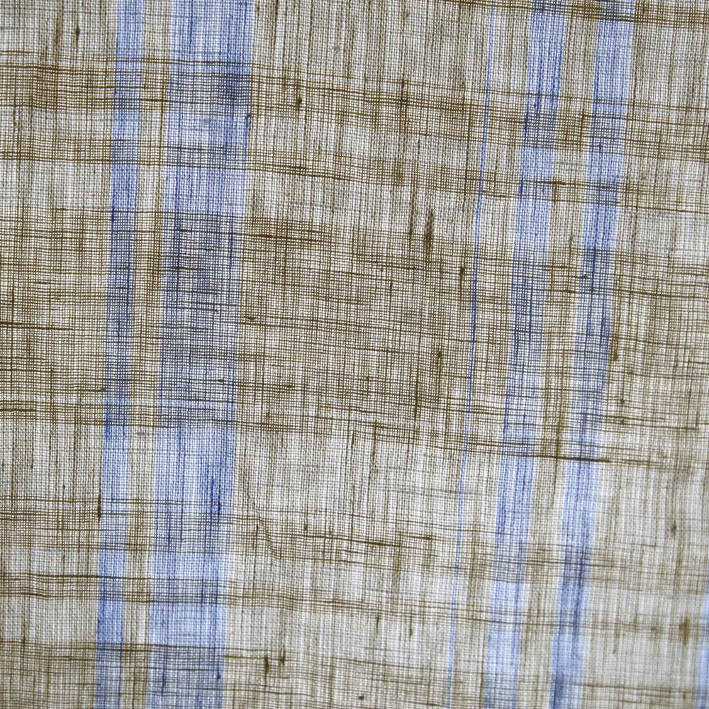 Custom Pure Linen Organic Soft Clothing Skirt Garment Spring Summer Plaid Check Fabric Yarn Dye Linen Check Flax Fabric