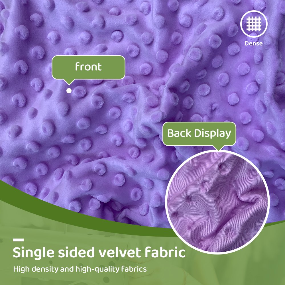 Factory Direct New 150x50cm Minky Dot Fabric 1mm Embossed Soft Sewing Fabric DIY Handmade Faux Fur Fabric