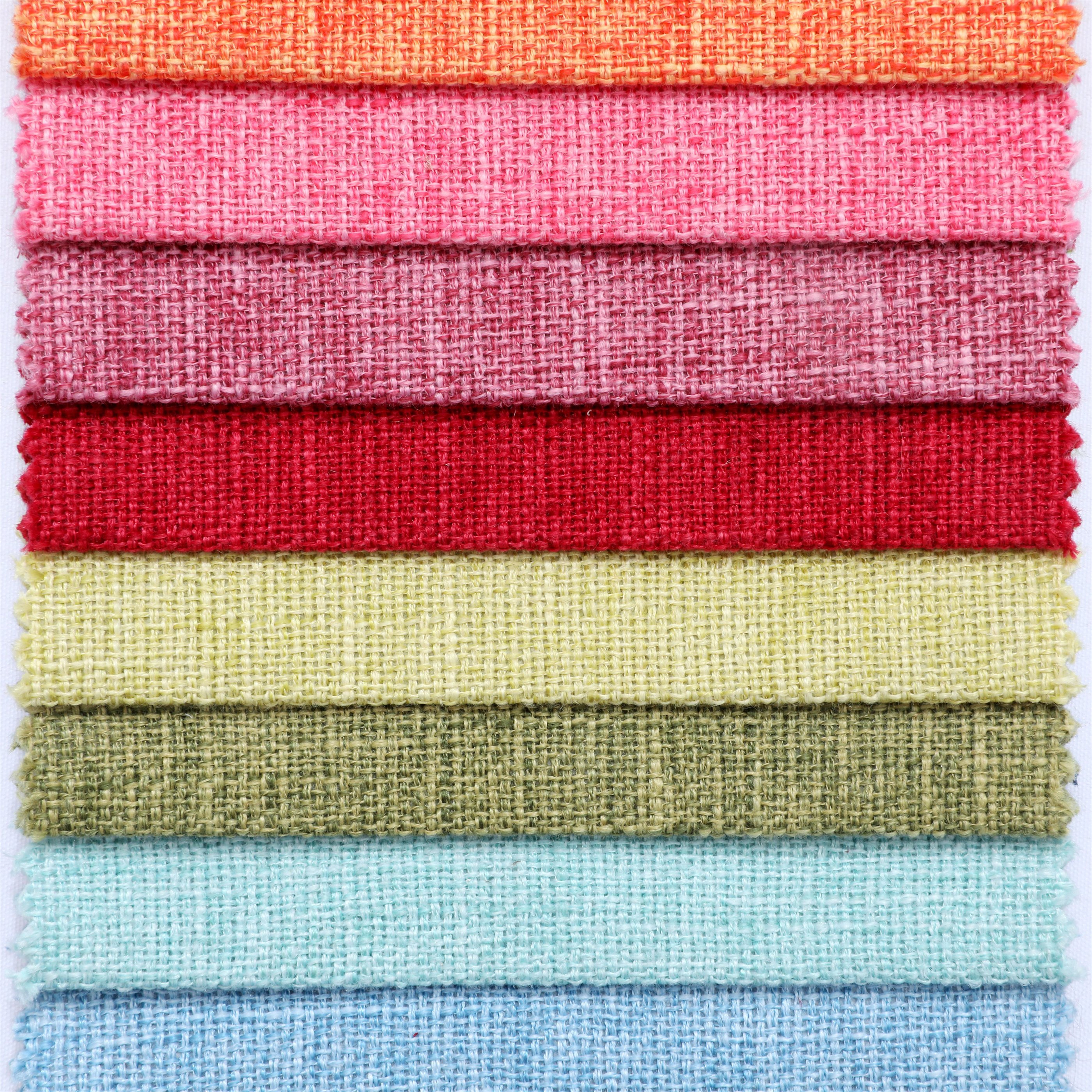 Home Decorate Sofa Fabric Upholstery Polyester Linen Like Faux Linen Look Fabric Furniture Fabric Hometextile